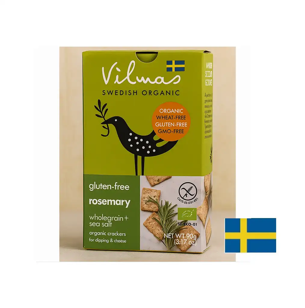 Crackers bio au romarin Vilmas - 90 grammes